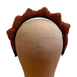 4/$25 Hadas by Kidichic Brown Ribbed Knot Headband